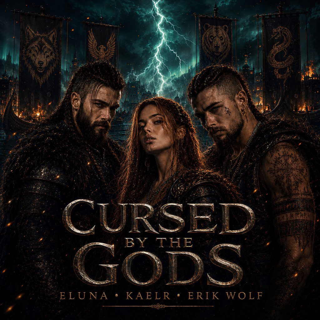 Cursed by the Gods cover art — Eluna, KAELR and Erik Wolf