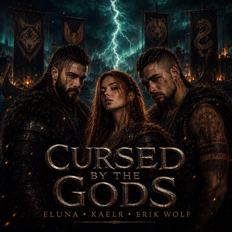 Cursed by the Gods cover art — Eluna, KAELR and Erik Wolf